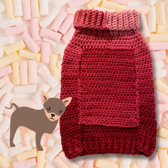 Raspberry Dog Sweater - Picture 2 of 7